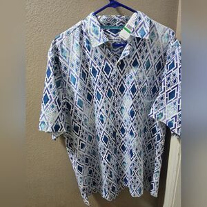 Tommy Bahama “Diamond Tide” Short Sleeve Shirt Size L NWT
